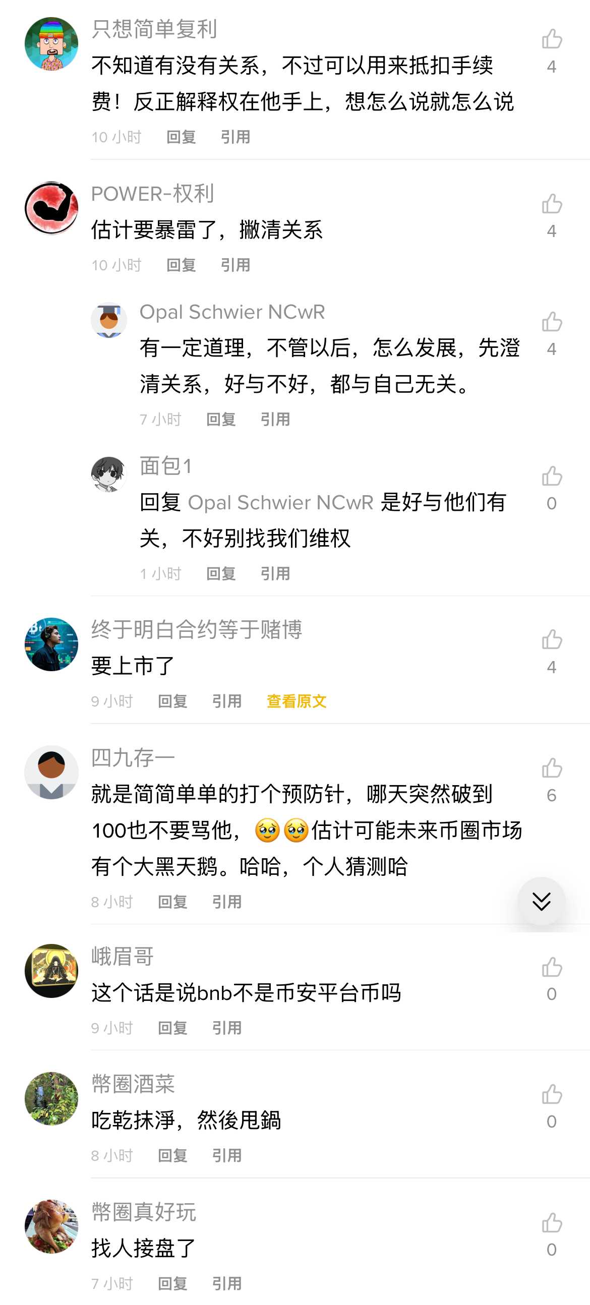 [0x胖达老爹]CZ说BNB不是平台币？我：这是好事啊！