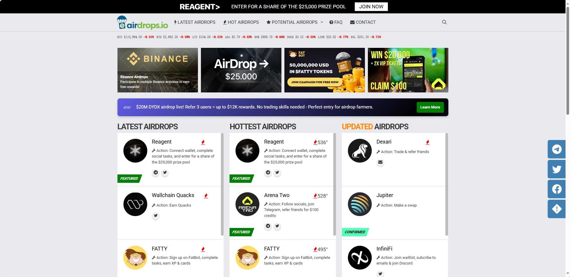Airdrops.io